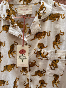 White tiger Cotton Pijama