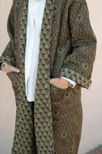 REVERSIBLE LONG QUILTED COAT