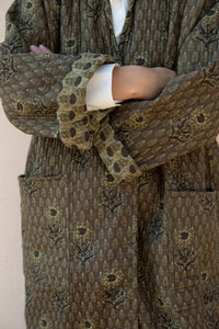 REVERSIBLE LONG QUILTED COAT