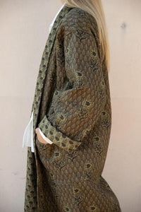 REVERSIBLE LONG QUILTED COAT