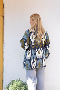 SHORT MUSTURED CAPRI KIMONO