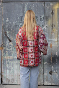 Silk kantha reversible kimono