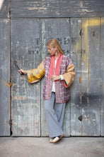 Load image into Gallery viewer, Reversible silk kantha kimono
