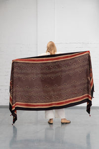 Hand block printed modal scarf