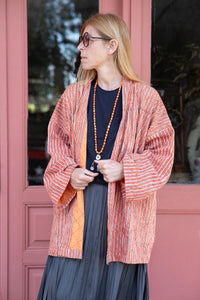 Orange Kantha Kimono