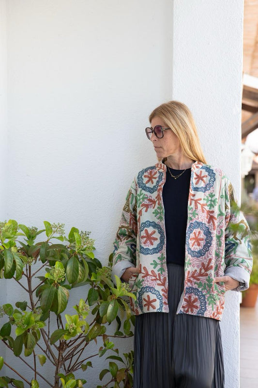 Old Kantha embroidered jacket