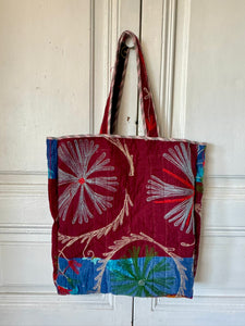 Embroidered Kantha Market Bag