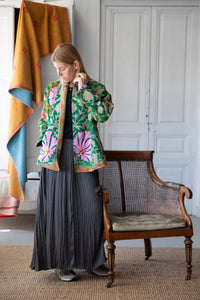 OLD KANTHA JACKET WITH EMBROIDERY