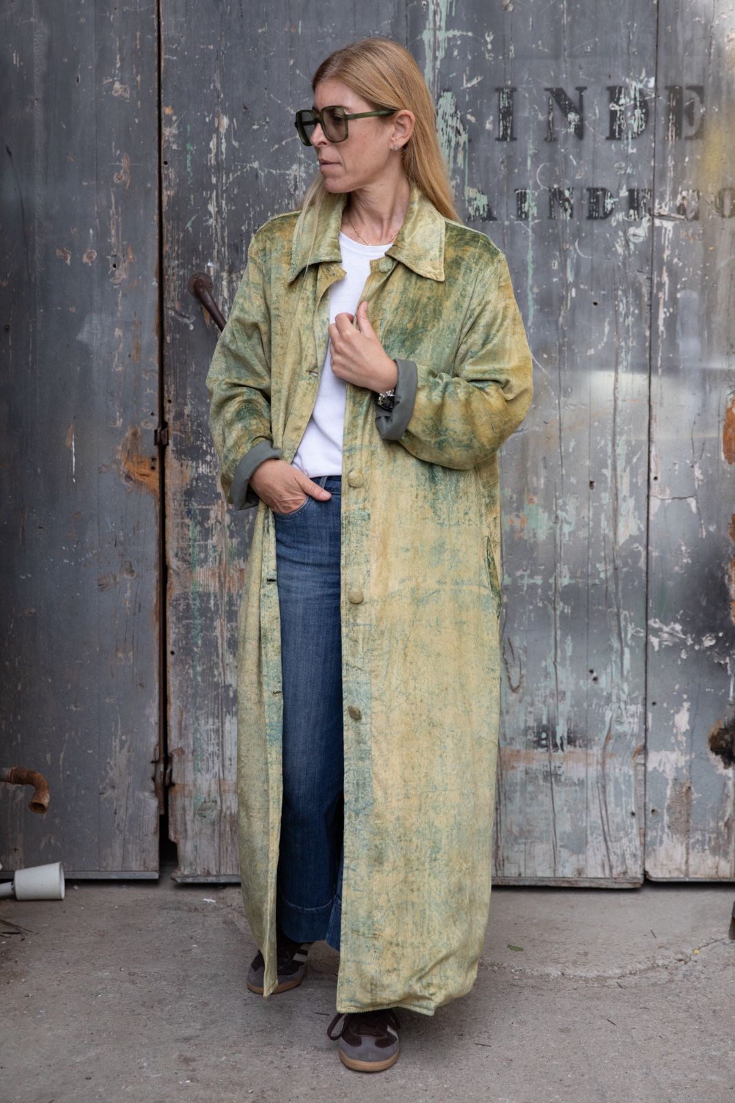 Meera Silk Velvet Coat