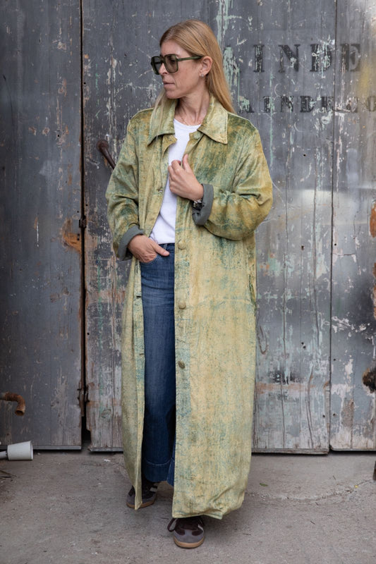 Meera Silk Velvet Coat