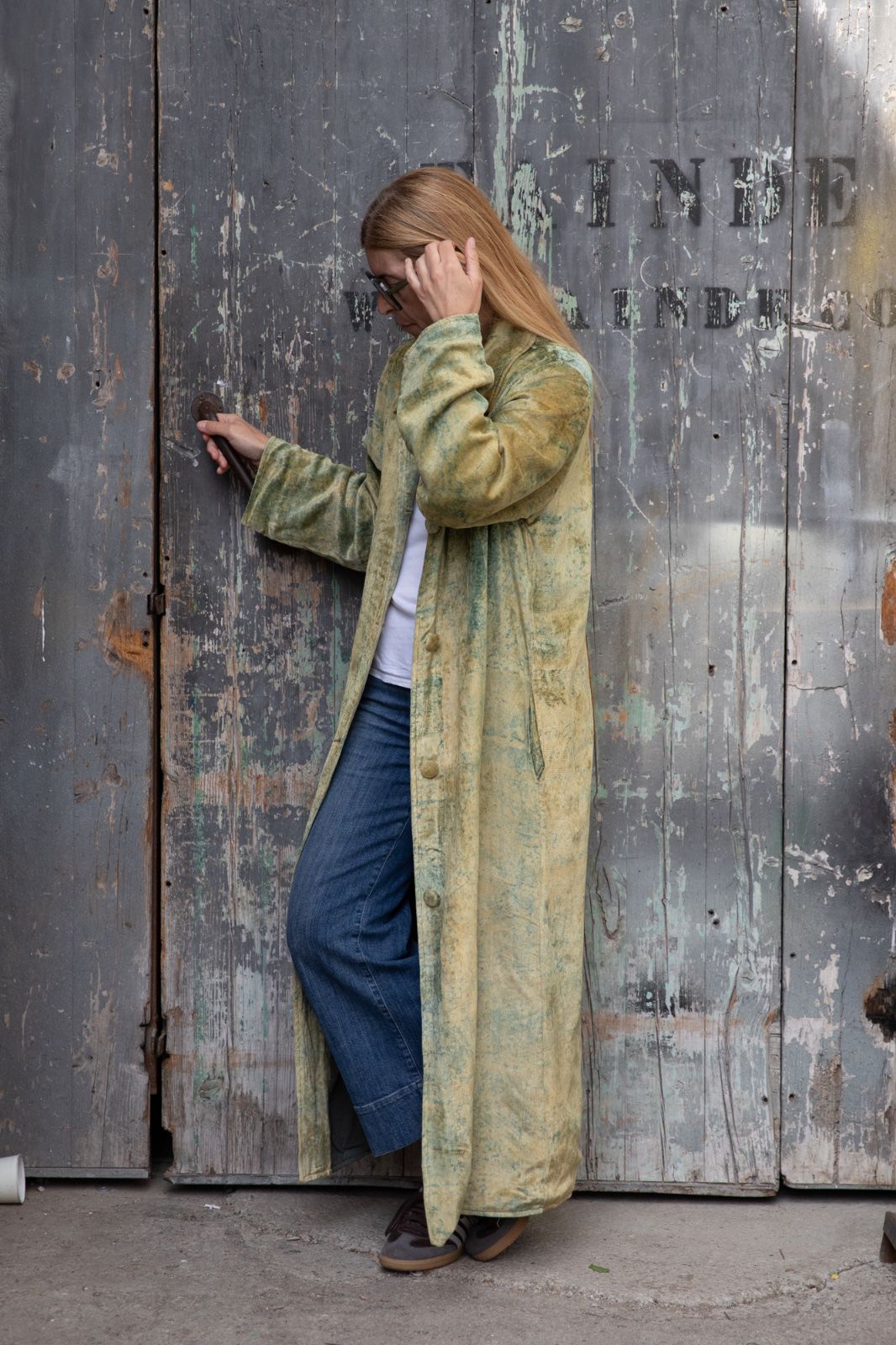 Meera Silk Velvet Coat