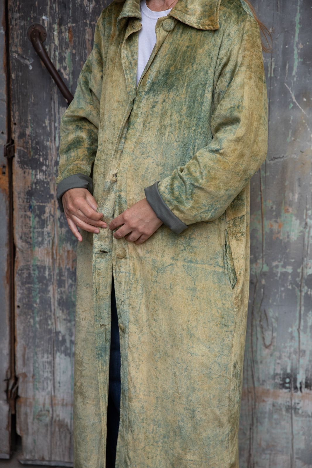 Meera Silk Velvet Coat