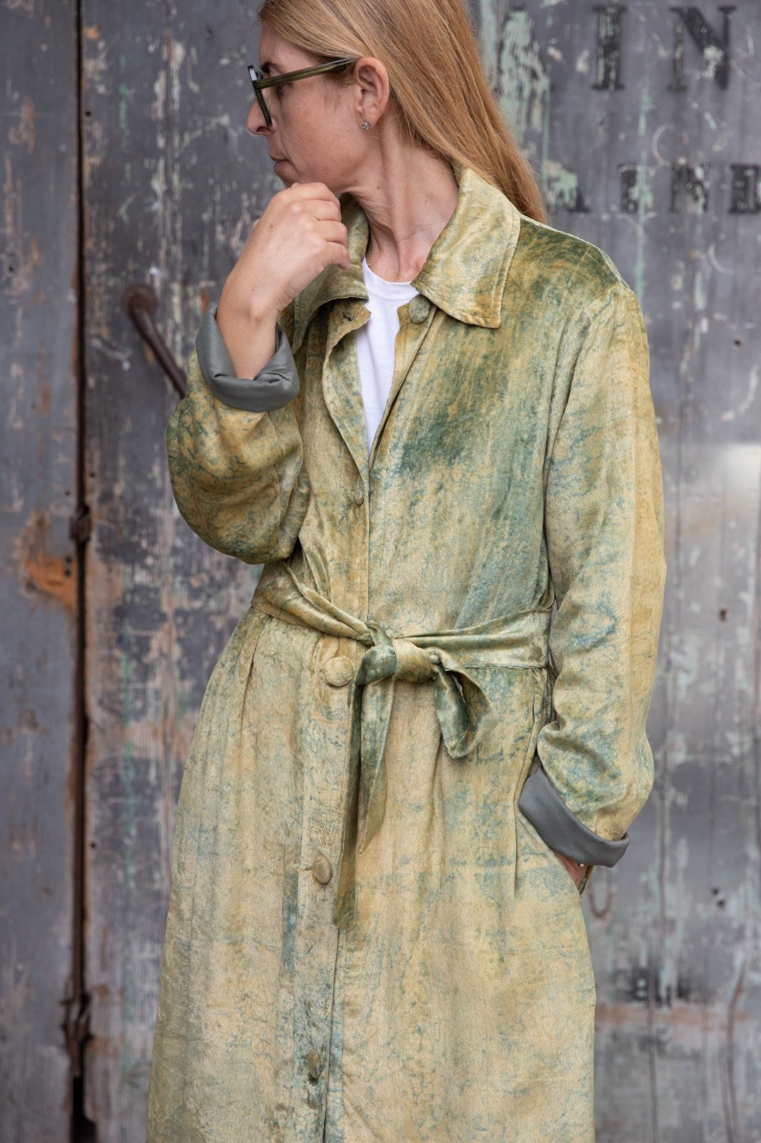 Meera Silk Velvet Coat