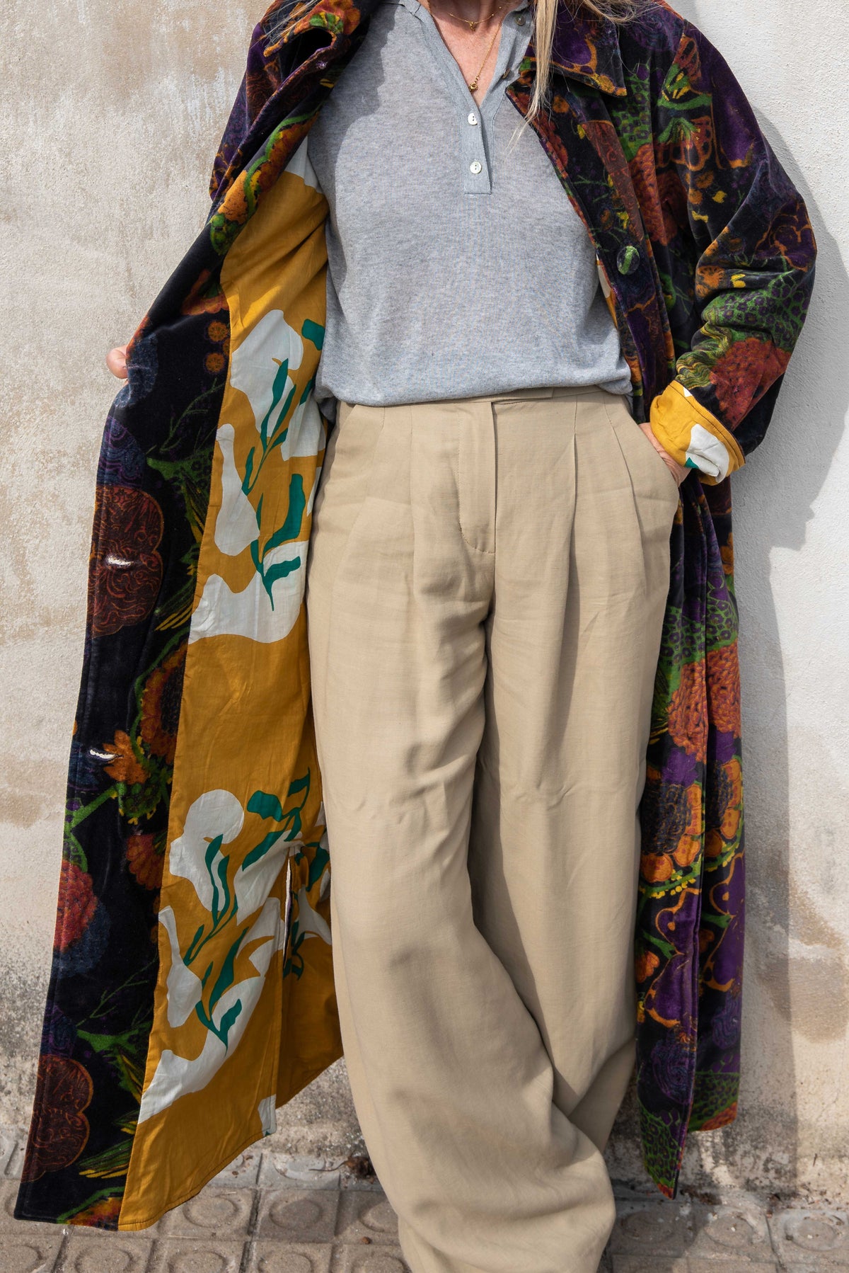 Velvet Long Jacket