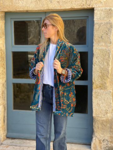 Velvet Kimono Short