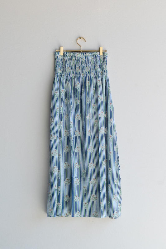 Long Blue Skirt