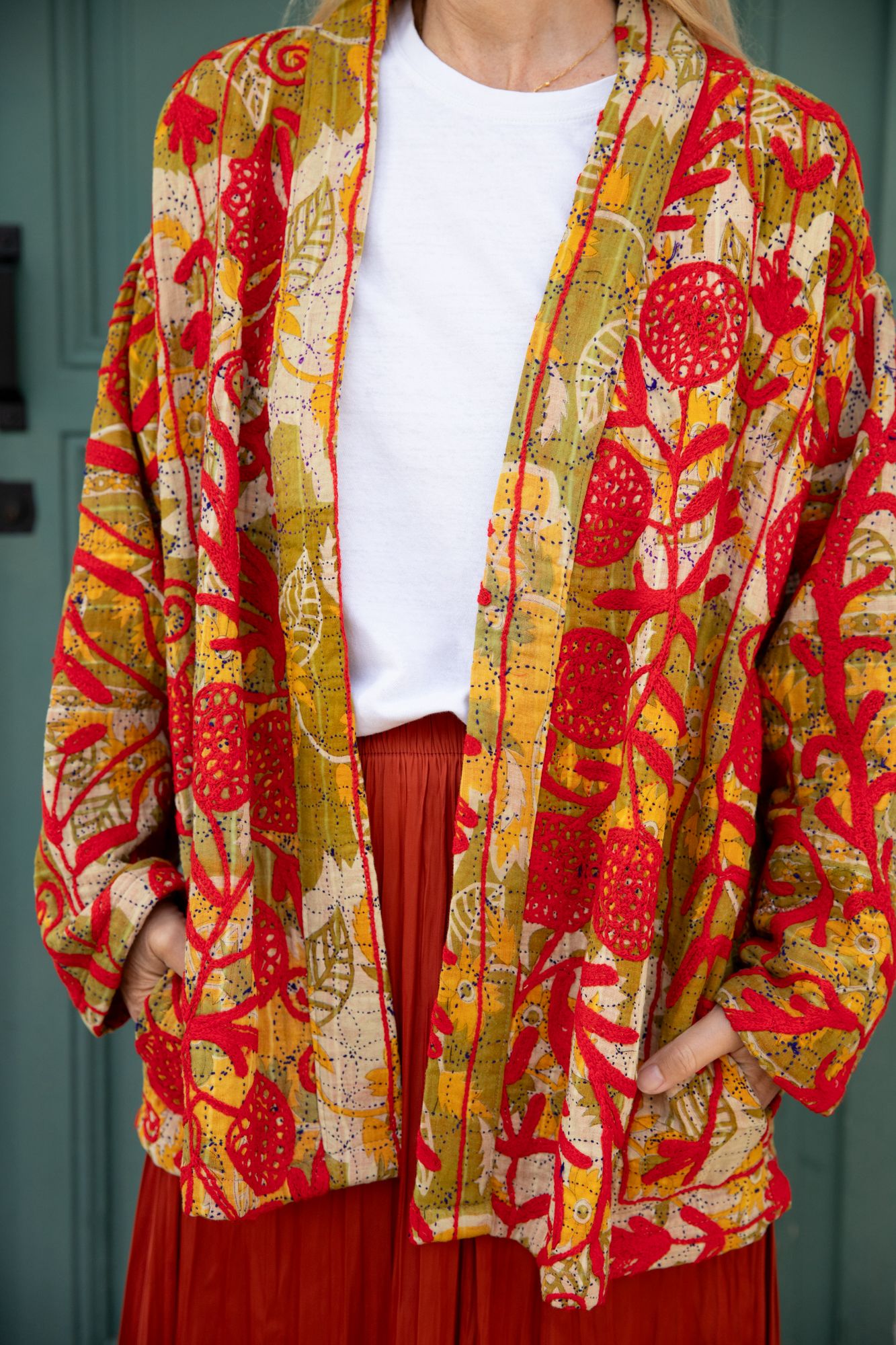 Kantha Embroidered Jacket