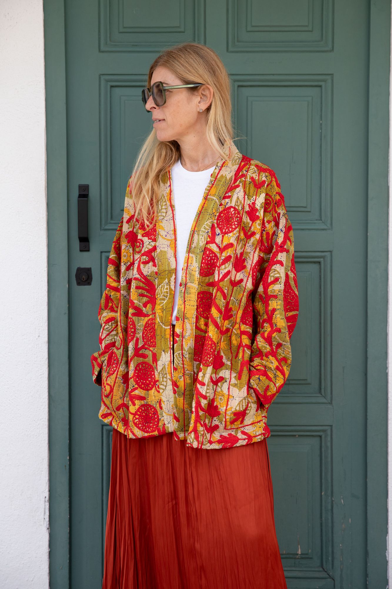 Kantha Embroidered Jacket