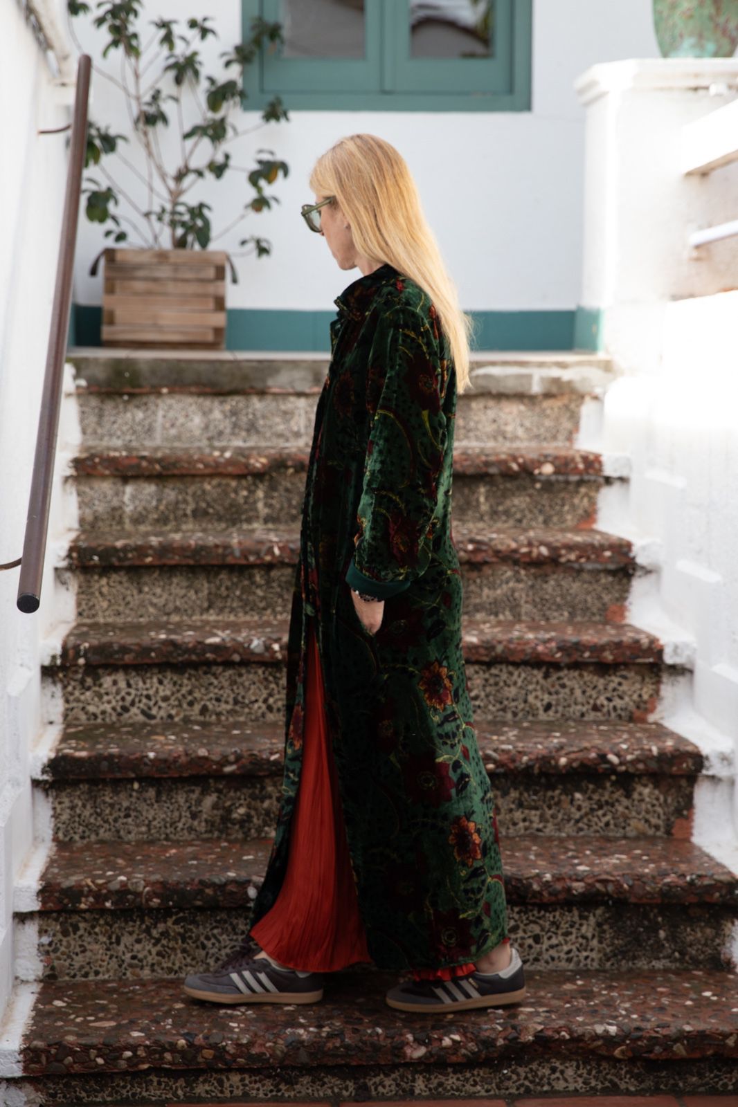 Meera Silk Velvet Coat