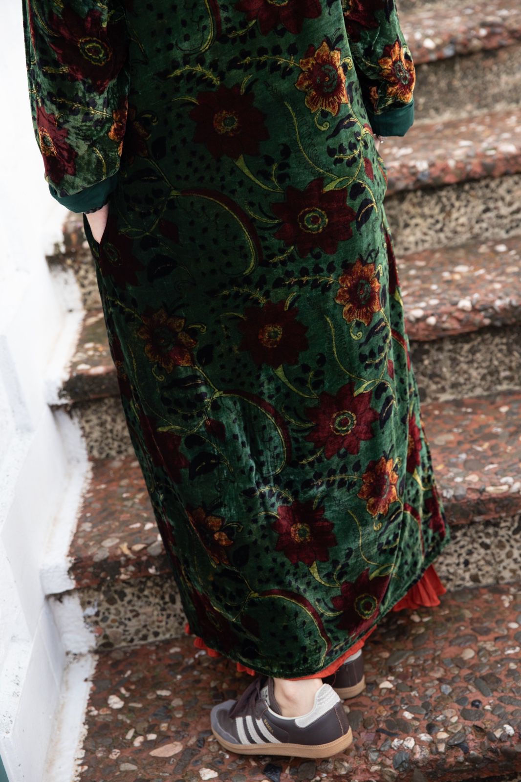 Meera Silk Velvet Coat