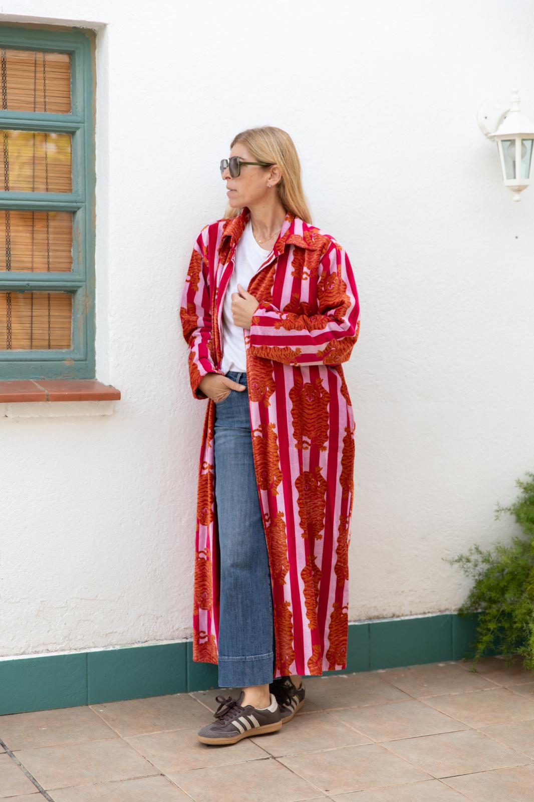 Velvet Jacket Stripes & Tiger