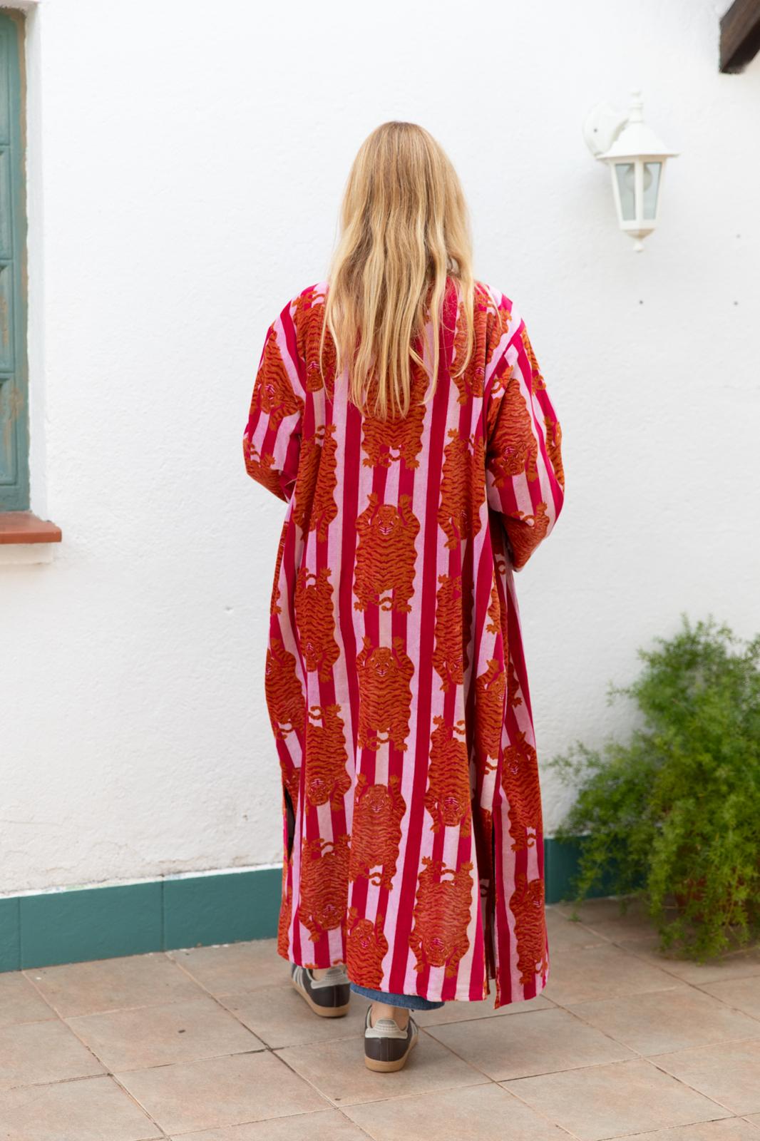 Velvet Jacket Stripes & Tiger