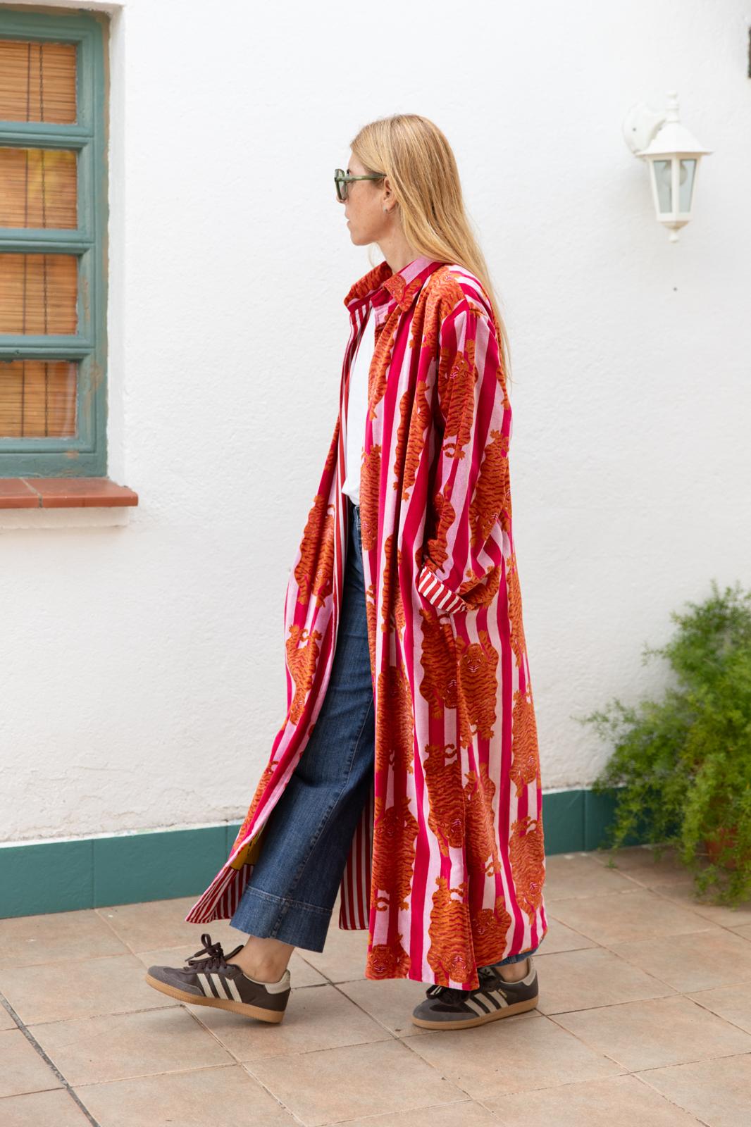 Velvet Jacket Stripes & Tiger