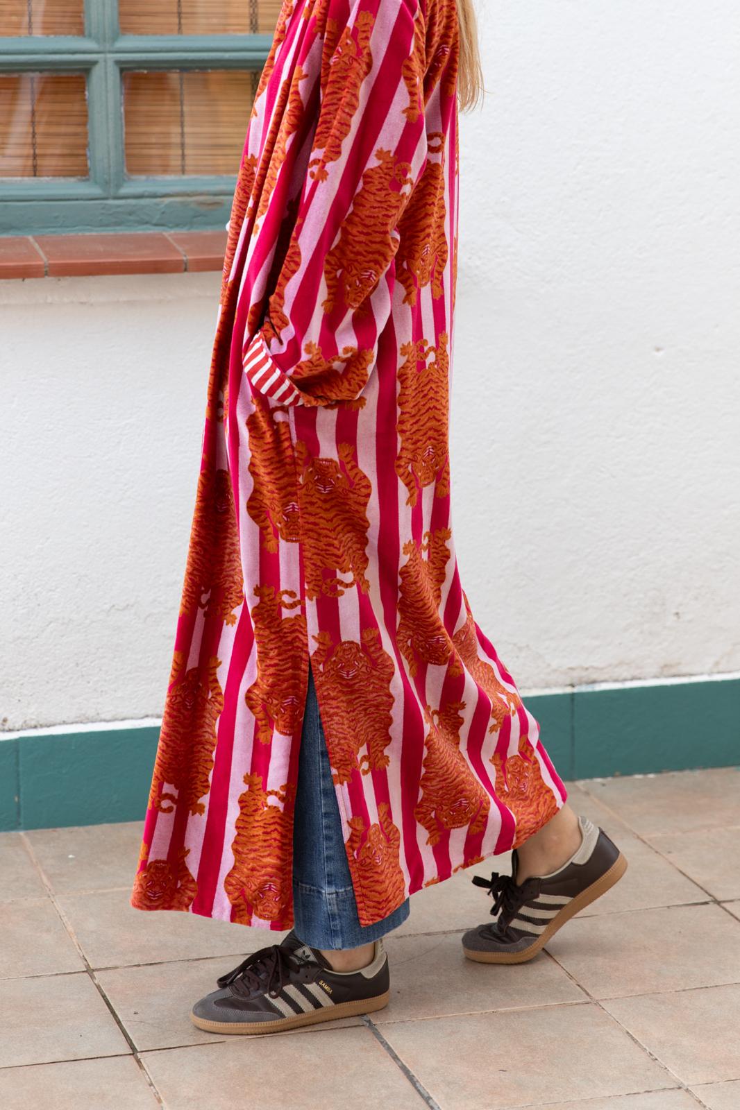 Velvet Jacket Stripes & Tiger