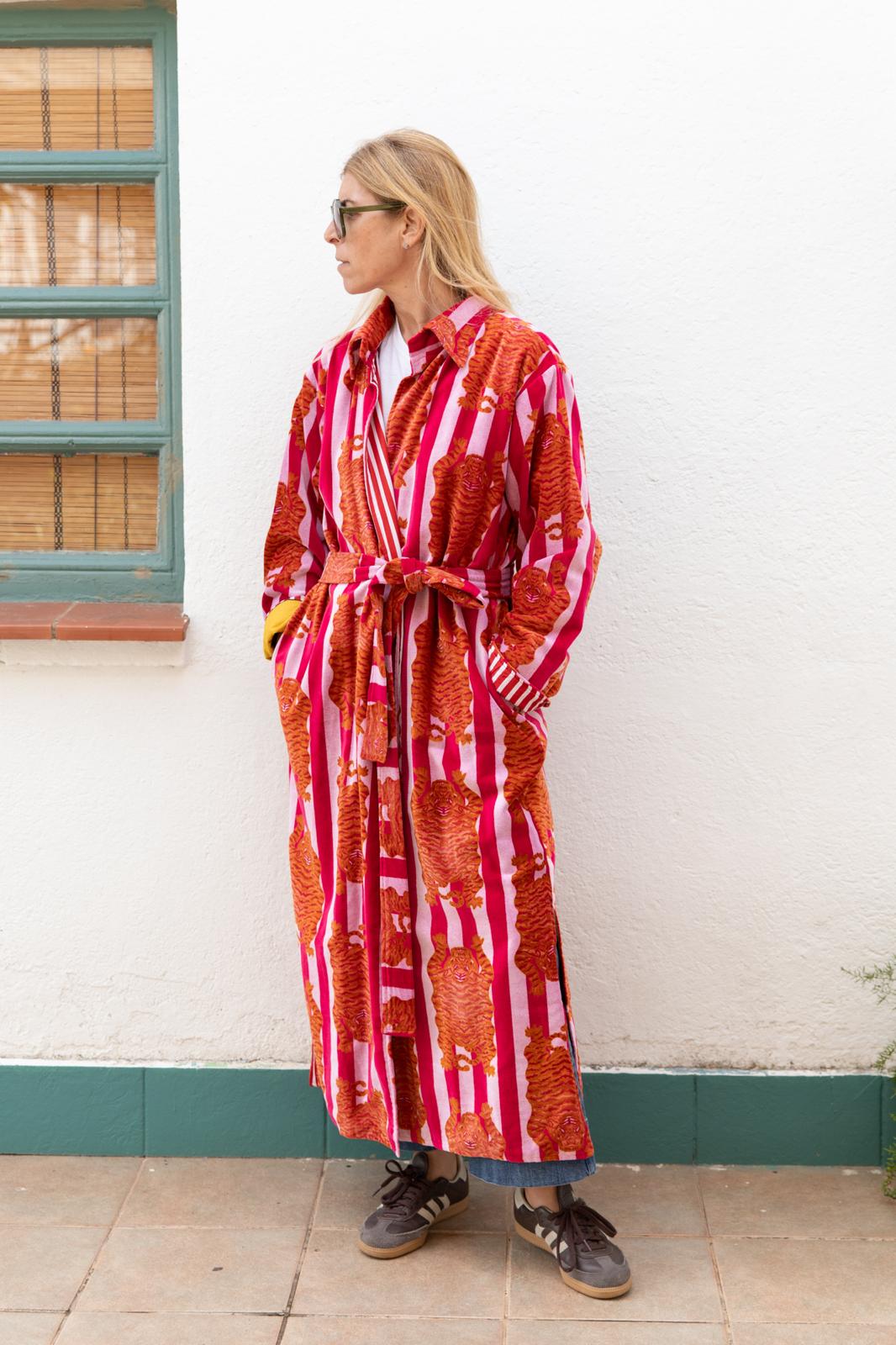 Velvet Jacket Stripes & Tiger