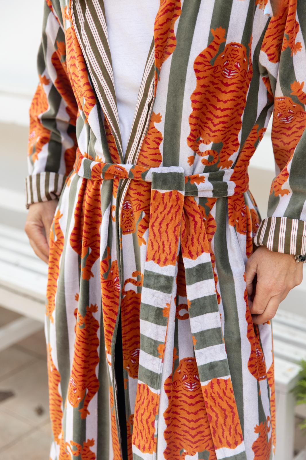 Velvet Jacket Stripes & Tiger