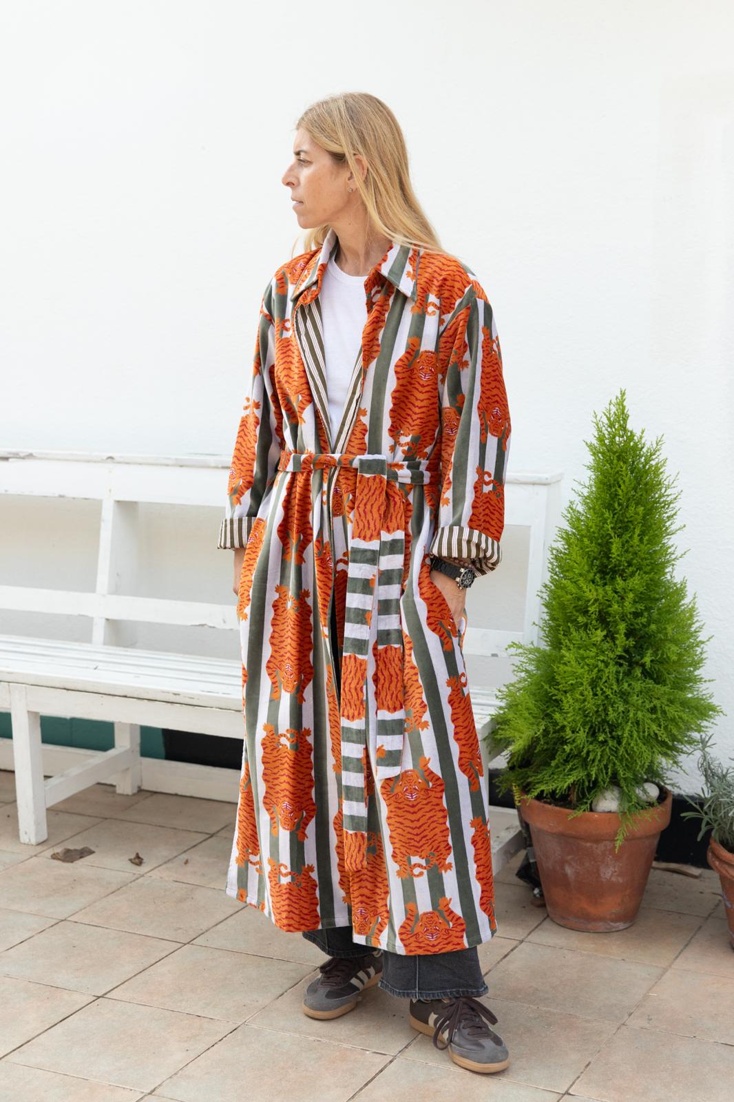 Velvet Jacket Stripes & Tiger