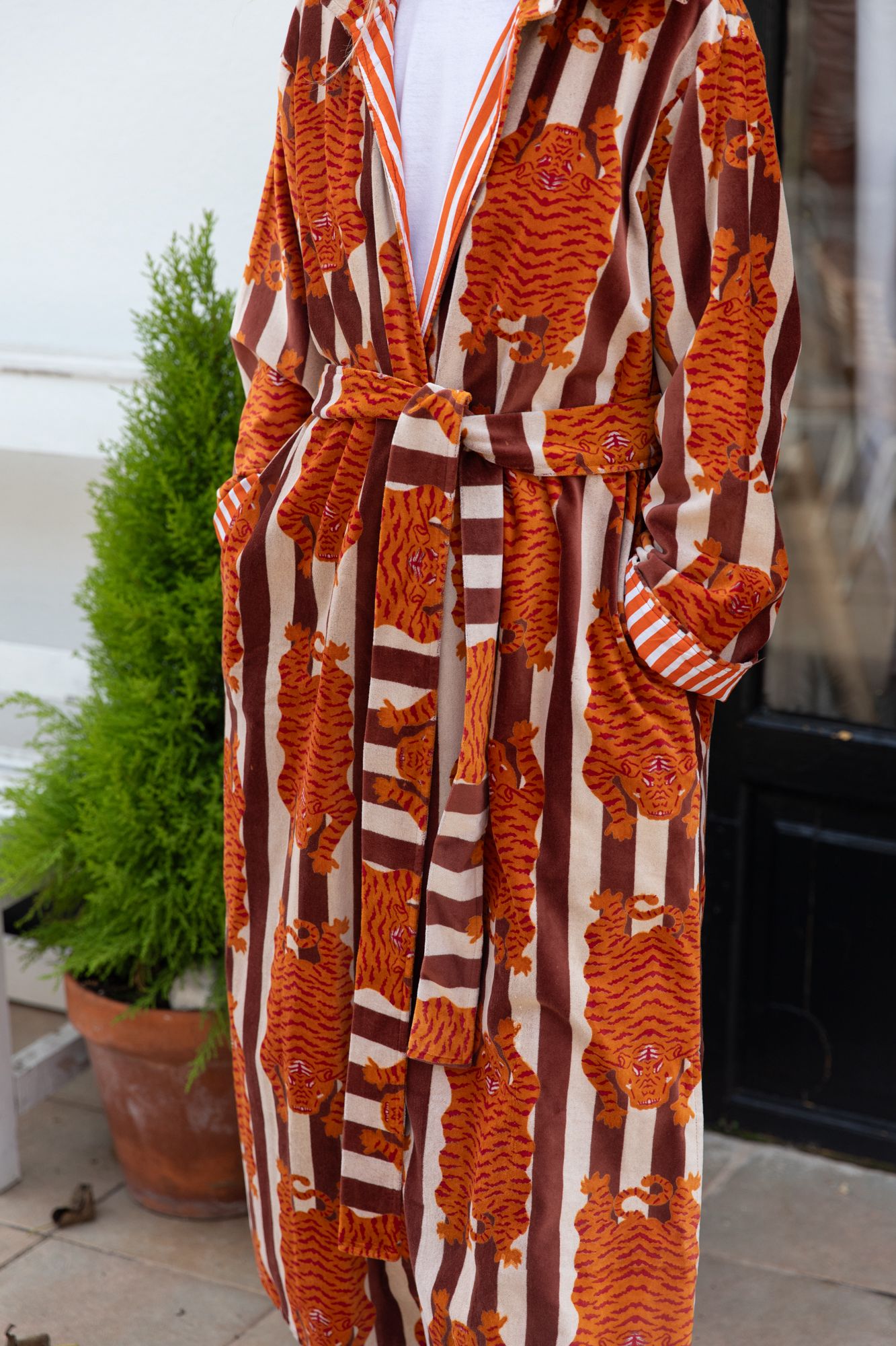 Velvet Jacket Stripes & Tiger