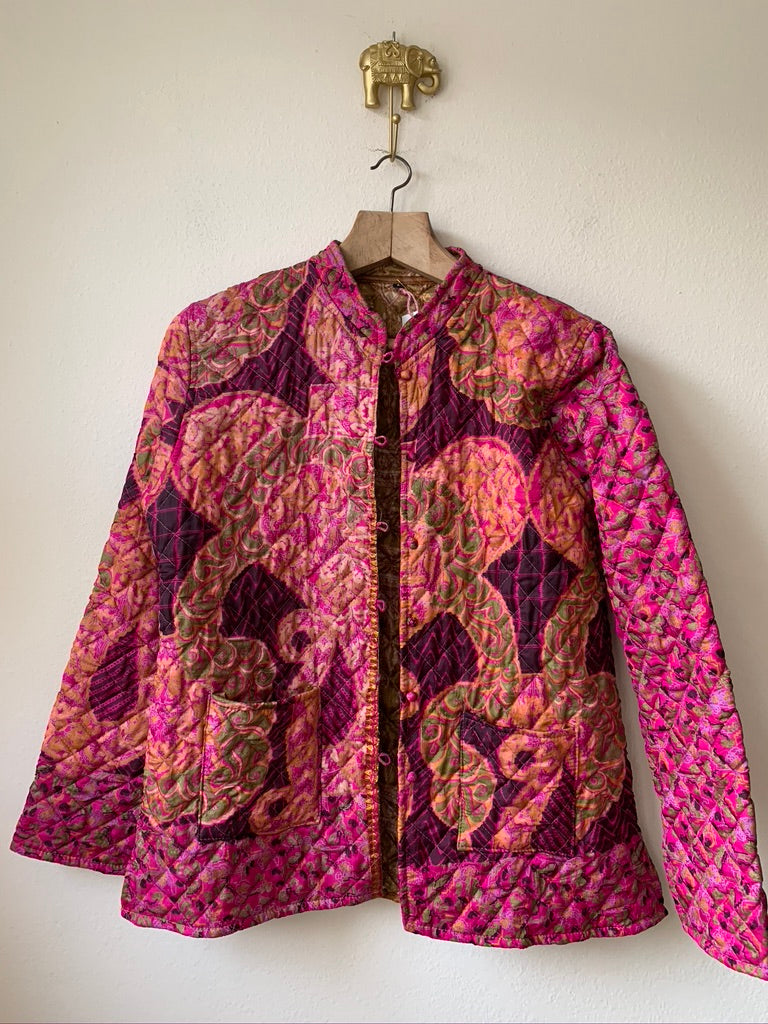 Silky Quilted Reversible Jacket