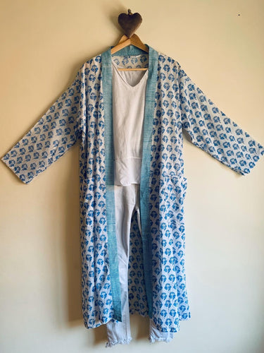 Block Print Kimono - Sanjanaandme 