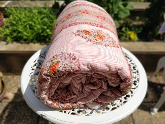 Block Print Quilt - Sanjanaandme 