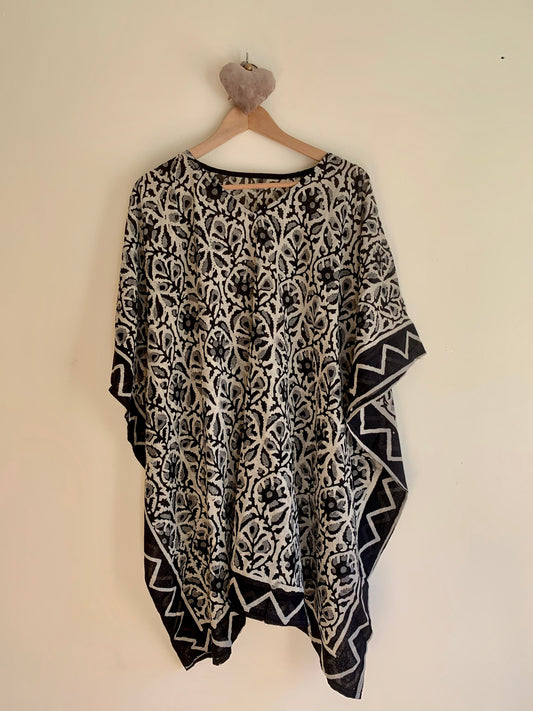 Block Print Poncho