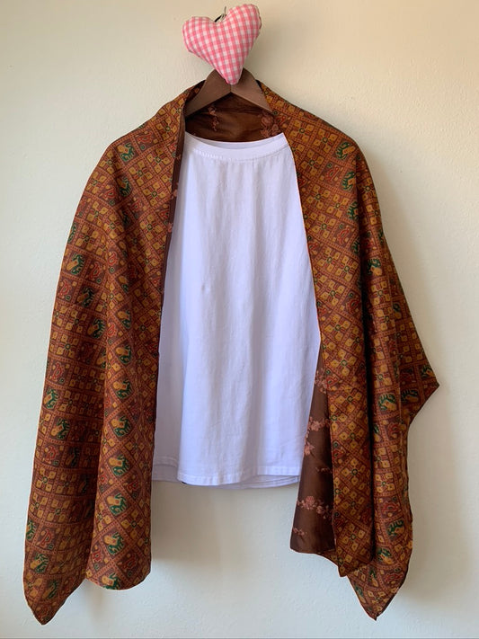 Vintage Silk  Scarf - Sanjanaandme 