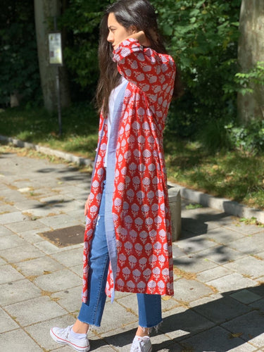 Block Print Kimono - Sanjanaandme 