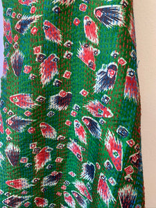 Vintage Silk Kantha Scarf - Sanjanaandme 