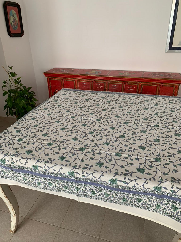 Block Print Table Cloth - Sanjanaandme 