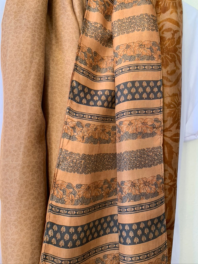 Vintage Silk  Scarf - Sanjanaandme 