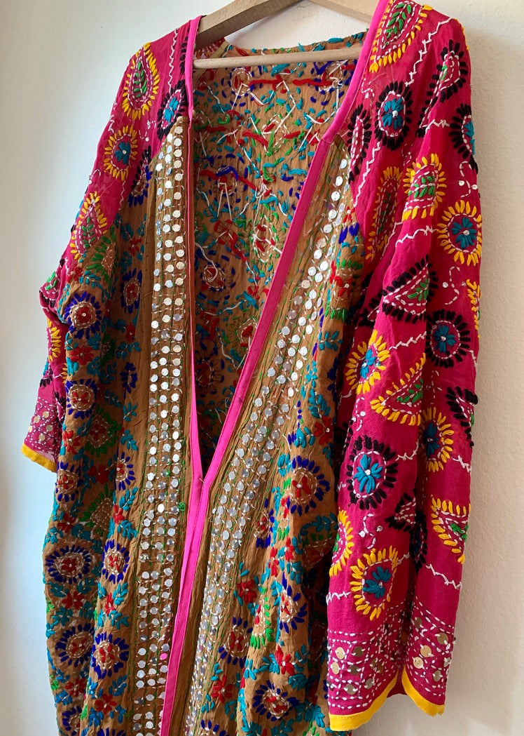 Long Pulkari Kimono