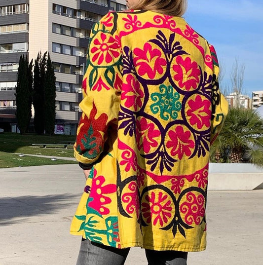 Vintage Suzani Jacket - Sanjanaandme 