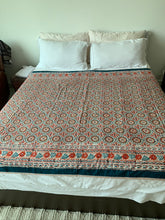 Load image into Gallery viewer, Block Printed Cotton Dohar Comforter - Sanjanaandme 
