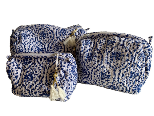 Kantha Block Print Set Bags - Sanjanaandme 