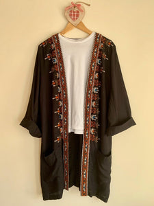 Embroidered  Kimono - Sanjanaandme 