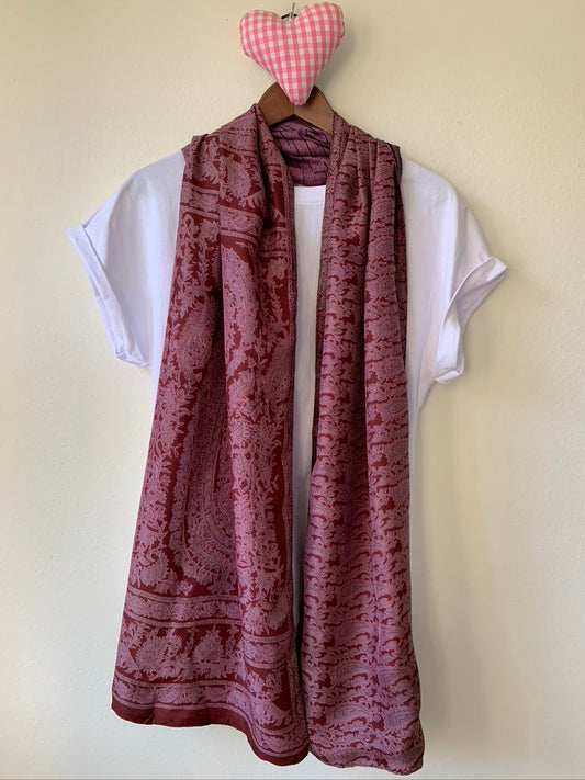 Vintage Silk  Scarf - Sanjanaandme 