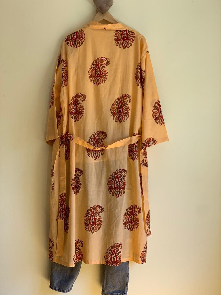 Block Print Kimono - Sanjanaandme 