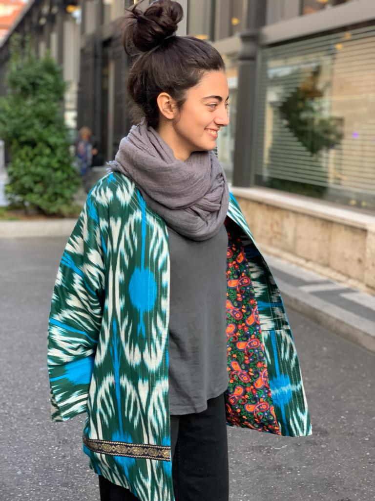 Ikat Kimono Jacket - Sanjanaandme 