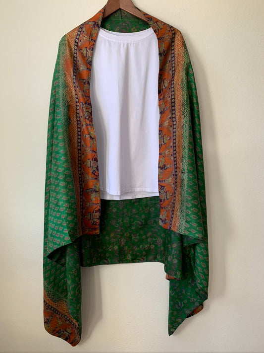 Vintage Silk  Scarf - Sanjanaandme 